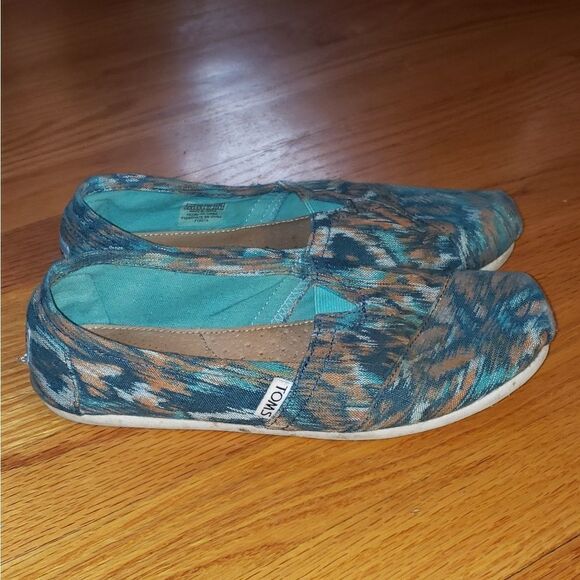 Toms blue Espadrille Flats - Picture 1 of 8